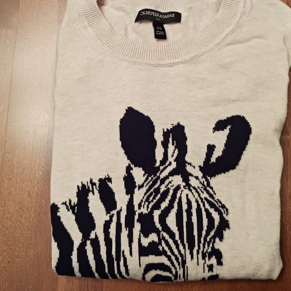 Banana Republic zebra sweater - Picture 4 of 6